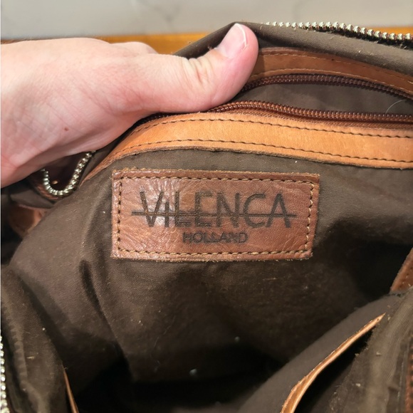 Vilenca Holland Woven Brown Supple Leather Crossbody Bag Anthropologie - Picture 8 of 11